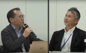 慶應義塾大学・宮垣教授(左)と、さがみこファーム・山川氏(右)